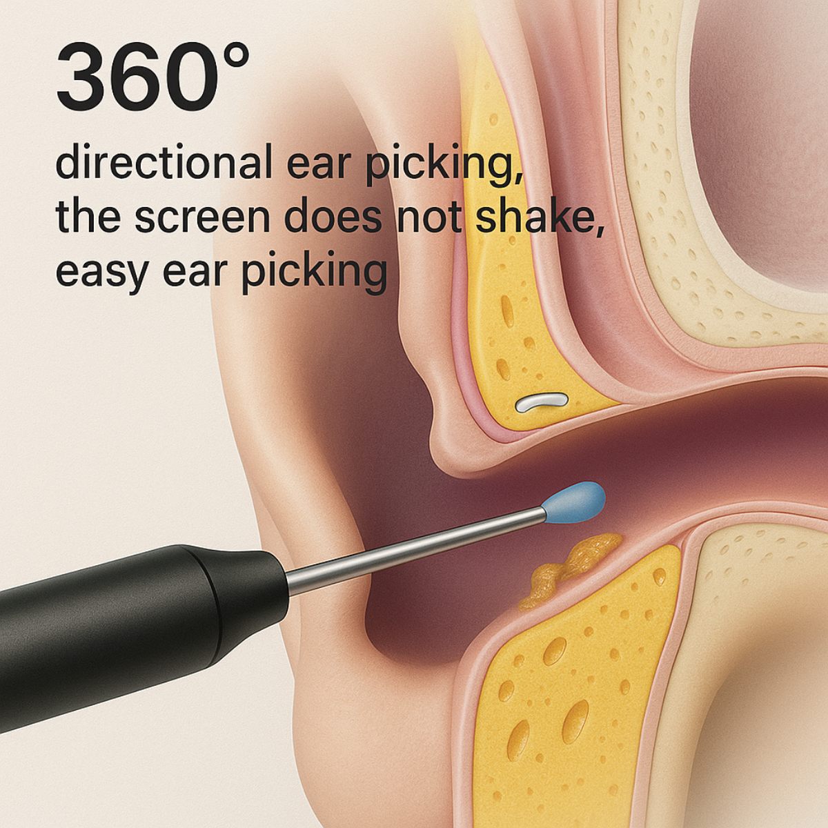 EARWAX CLEANER WITH CAMERA & FLASHLIGHT